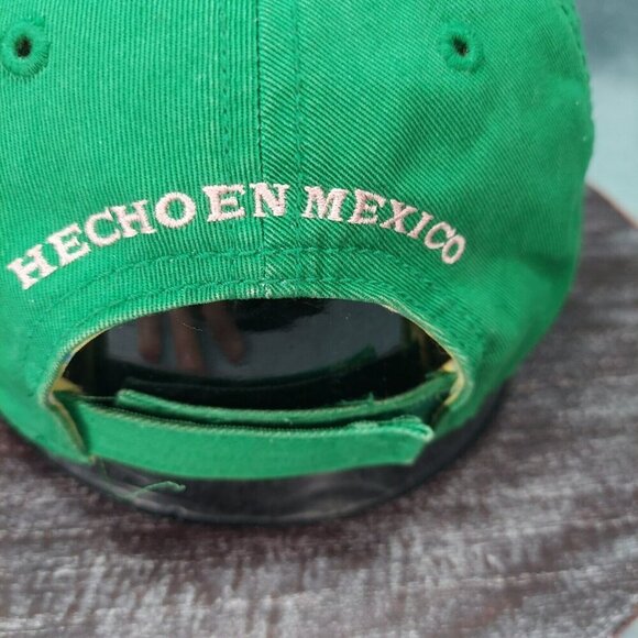 Corona Embroidered Patch  Adjustable Cap Green Miss Fina Hecho en Mexico - Picture 6 of 12